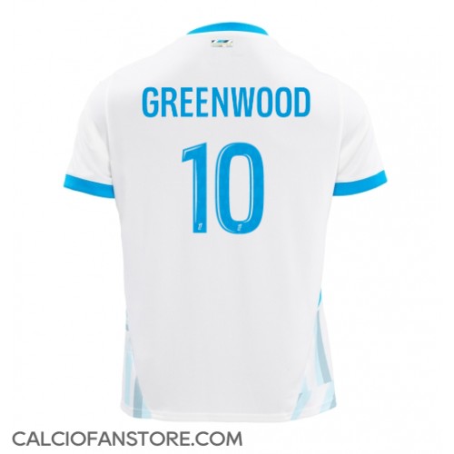 Maglia Calcio Olympique de Marseille Mason Greenwood #10 Prima Divisa 2024-25 Manica Corta